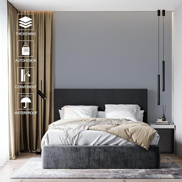 Amiya Light Grey Peel and Stick Wallpaper Solid Color Textured Contact Paper Pure Grey Self Adhesive Wallpaper Matte Removable Wall Paper Decorative Walls Decal Vinyl Roll 15.7"×120"