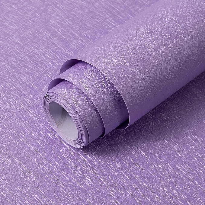 Abyssaly Silk Wallpaper Embossed Self Adhesive Peel and Stick Wallpaper Removable Kitchen Contact Paper Vinyl Wrap Cabinet Furniture Countertop Shelf Paper 15.7 in X 118 in