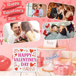 Valentines Table Decor, Happy Valentine's Day Home Office Sign for Porch Tiered Tray Shelf Party, Romantic Gifts Decorations for Wife Daughter Dad Husband