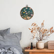 KSDUT Retro Aesthetic Floral Green Wall Art Decor - Botanical Neutral Mid Century Modern Wall Art Canvas Frame Hanging Prints, Vintage Landscape Round Wall Art Decor for Home Decorations 10