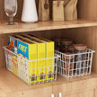 Orgneas Freezer Organizer Bins, Upright Freezer Basket Drawer Organizer Bins, Better Air Circulation Metal Wire Storage Container Bin For Chest Deep Freezers, Easy Sort & Get Food, 2 Large 2 Medium