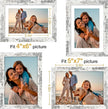 Vittanly 5x7 Picture Frame Set of 4, Display Pictures 4x6 with Mat or 5x7 without Mat, Engineered Wood with Shatter Resistant Plexiglass, Small Photo Frames for Wall or Tabletop, Distressed White