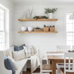 Modern Timber Craft Reclaimed Wood Floating Wall Shelf | Solid Rustic American Barnwood, Floating Shelf Brackets | 2.75