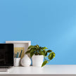 VEELIKE Light Blue Wallpaper Stick and Peel for Bedroom Kid's Room 15.7''x118'' Thick Removable Blue Contact Paper Waterproof Self Adhesive Blue Wall Paper for Bathroom Walls Cabinets Shelves Drawer