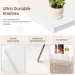 Marsmiles Square Floating Shelves for Wall, 8