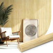 Natural Bamboo Wall Panel for Interior Wall Decor, Renewable Pole Wrap Wainscoting Paneling for Wall Ceiling Furniture Cabinet Office, 48 x 96 Inch, Raw