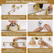 Vintage Bathroom Light Fixtures,4-Light Hardwired Vanity Lights with Amber Tulip Glass Shade,Gold Bathroom Vanity Light for Mirror Restroom,E26 Socket,25.2 in(Bulbs Not Included)