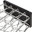 Amazon Basics 20 Jars Spice Rack Organizer, Space-Saving Kitchen Organizer with Glass Spice Jars, Sturdy, Silver