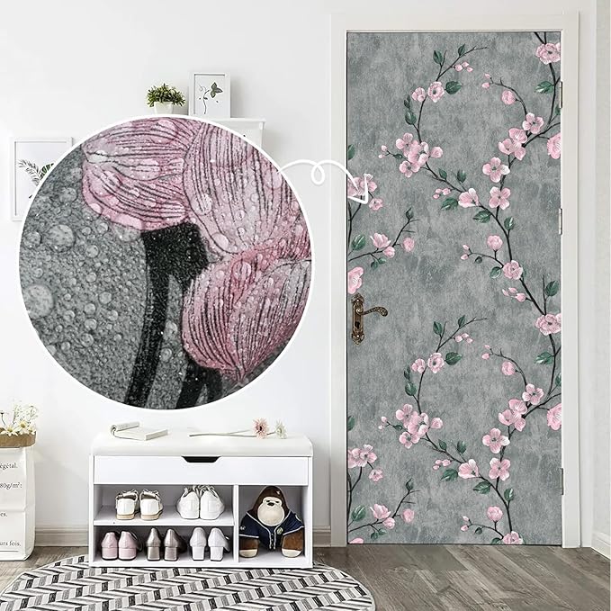 Floral Peel and Stick Wallpaper Flower Tree Contact Paper A Set of 17.5