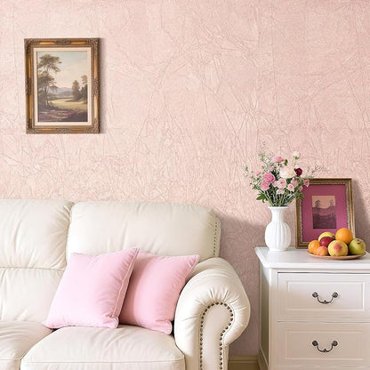 30"x160" Large Self Adhesive Soft Velvet Wallpaper Peel and Stick Pink Felt Fabric Wallpaper Pink Velvet Flocking Liner for Vanity Crafts Jewelry Box Drawer Liner Girls Bedroom Decor Premium