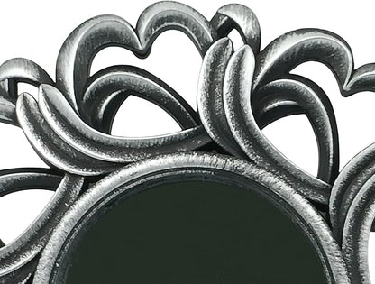 Retro Silver Mirrors for Wall Pack of 3. Round Mirrors. Decorative Mirrors.Wall Mirrors for Decor Home DecorPlastic Frames.Glass Mirrors.Make Old Silver Color.