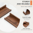 Picture Ledge Shelf, Floating Shelves Set of 2, 72 Inches Long Large Nursery Book Shelves for Toys Storage, Kids Bookshelf Wall Mounted for Living Room Bedroom Decor Books Photo Frames, Walnut