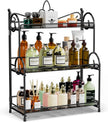 Bathroom Organizer Countertop - 3 Tier Spice Rack Organizer, Counter Organization and Storage for Bathroom, Kitchen, Bedroom, Offices, Foldable
