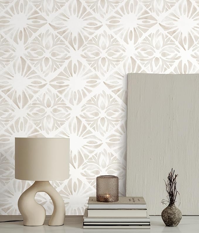 Geometric Peel and Stick Wallpaper Boho 78.7 