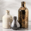Ceramic Vase Set of 3 | Decorative Vases Home Decor | Flower Pampass Boho Modern Neutral Vase for Living Room, Table, Mantel, Entryway, Bookshelf, Kitchen, Bedroom, Bathroom - Multicolor