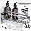 WOWBOX Shower Caddies 2 Pack - Adhesive Hanging Shower Shelf - Bathroom Organizers and Storage, No Drilling Stainless Shower Shelves for Home Decor, Bathroom Accessories