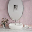 CRE8TIVE Pale Pink Grasscloth Peel and Stick Wallpaper for Girls Bedroom 24