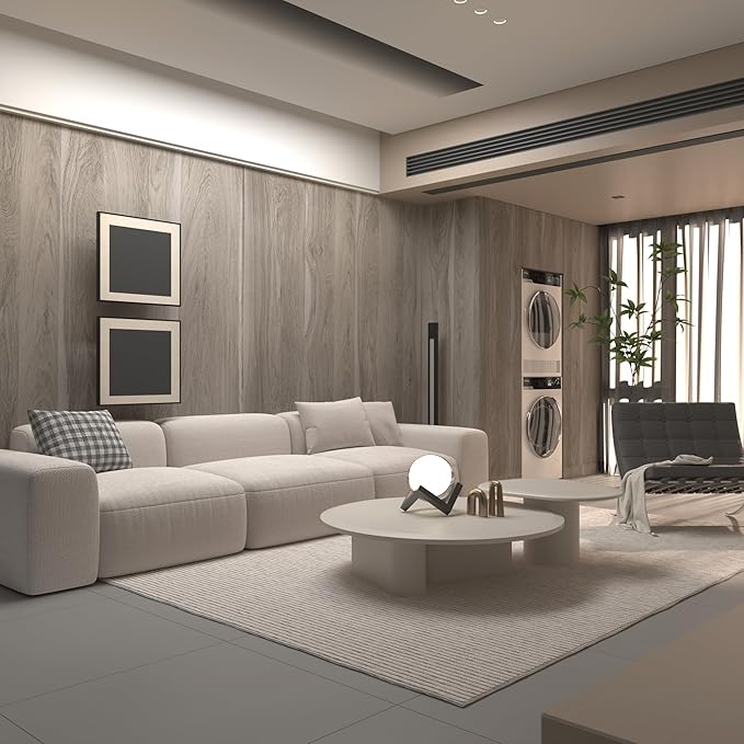 Light Wood Contact Paper Oak Contact Paper for Countertops Grey Faux Wood Wallpaper Peel and Stick Cabinet Covering 31.5