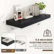 12 Inch Deep Floating Shelves | 36 Inch Black Floating Shelves | 36
