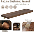 Danpoo 16 Inch Bathroom Shelves, Small Floating Shelf for Wall, Wooden Shelf for Bathroom, Living Room, Kitchen