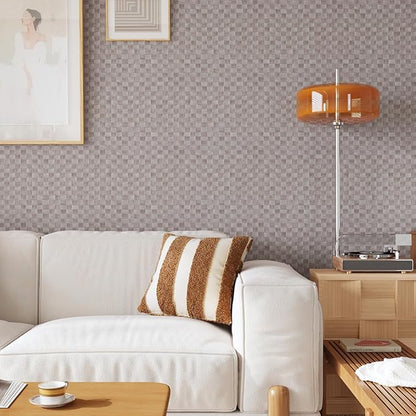 CRE8TIVE Taupe Grey Rattan Peel and Stick Wallpaper for Bedroom Retro Non-Textured Weave Wallpaper 12"x354" Adhesive Waterproof Faux Woven Rattan Cane Look Vinyl Contact Paper for Walls Drawer Liners