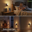 L LOHAS LED Night Lights Plug into Wall with Dusk to Dawn Sensor, Dimmable Night Light with 0-100lm Stepless Dimming, Rotating Plug in Night Light, 3000K Soft White, 2 Pack