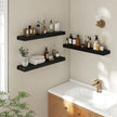 30 Inch Floating Shelves | 6.5 Inch Deep Black Floating Shelves Set of 2 | 30