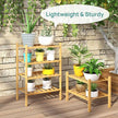 Small Shoe Rack, 4-Tier Rack for Entryway, Bamboo Wood Shoe Shelf for Closet & Hallway, Long 17 in | Beautiful | Functional | Sturdy | Durable