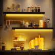 BAMEOS Floating Shelves with RGB LED, 31