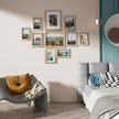 Vittanly Picture Frames Set of 10, Picture Frames Collage Wall Decor with Two 8x10, Four 5x7, and Four 4x6 Photo Frames, Gallery Wall Frame Set for Wall or Tabletop Display, Light Wood
