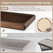 Axeman 36Inch Natural Wood Floating Shelves for Wall|Rustic Wooden Shelves for Bedroom Kitchen Bathroom|Storage Shelf with Invisible Bracket for Wall Mounted|Set of 1|Walnut Color