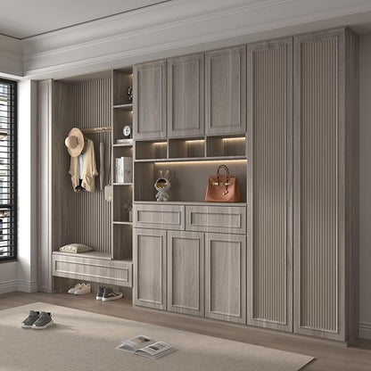 Light Wood Contact Paper Oak Contact Paper for Countertops Grey Faux Wood Wallpaper Peel and Stick Cabinet Covering 31.5"×157.5" Wood Countertop Covers Vintage Wood Grain Vinyl Wrap Wall Paper Sticker