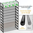 Shoe Rack, 10 Tier Shoe Storage Organizer with Hooks,Fit 40-45 Pairs Shoes,Metal Tall Shoe Shelf for Closet,Entryway, Hallway,Garage,Bedroom,Cloakroom