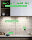 Plug-in Under Cabinet Lighting, Dimmable Under Counter Lights for Kitchen, 2pcs 12 Inch, Natural White 4500K Linkable Wired Closet Light, Indoor USB Led Lights Bar for Desk,Sink,Workbench