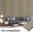 Art3dwallpanels Wood Slat Wall Panel, 108'' x 13'' Wood Panels for Wall 2 Pack 3D Soundproof Wall Panels, Large Acoustic Panels Sound Absorbing for Interior Ceiling and Wall Decor Noise Reduction,Oak