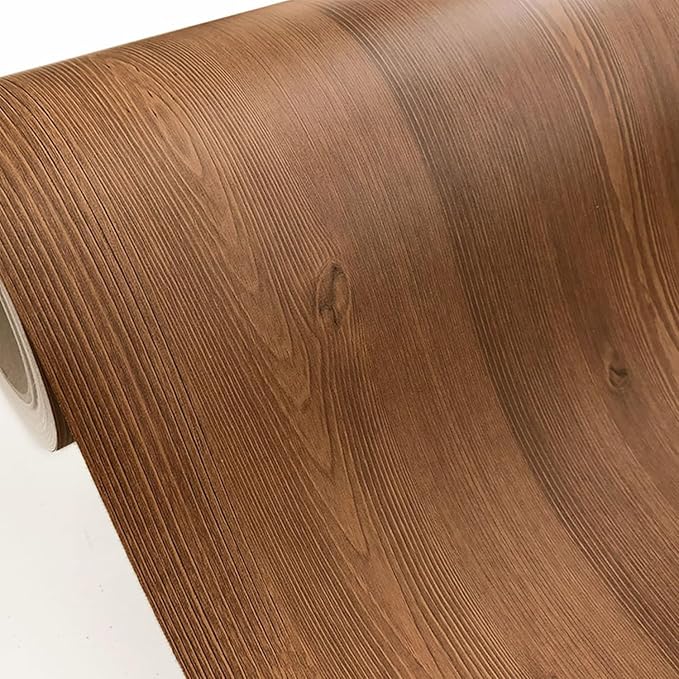 Brown Wood Grain Contact Paper, 17.3