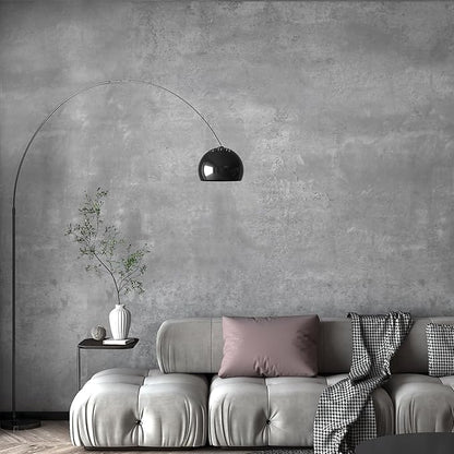 TOTIO Gray Concrete Wallpaper Matte Thick Textured Grey Cement Contact Paper Peel Stick Countertop Cover Removable Waterproof Adhesive Furniture Stickers Industrial Style Vinyl Wall Paper 24x78 inch