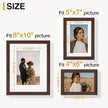 Vittanly 15 Pack Picture Frames Collage Wall Decor for Mounting or Tabletop Display, Gallery Frame Set for Family, Multi Sizes Including 3pcs 8x10, 6pcs 5x7, 6pcs 4x6, Light Brown