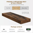 Fun Memories Floating Shelves for Wall, 48Inch Long Floating Shelves Set of 1, Hanging Shelf with Invisible Brackets, Wood Shelves for Living Room, Bedroom, Kitchen, Brown