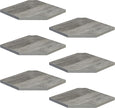 Fun Memories Corner Shelf Wall Mount, Floating Corner Shelves, Set of 6 Corner Wall Shelf Organizer, Rustic Wood Wall Storage Display Shelves for Living Room Bedroom Bathroom Kitchen, Rustic Grey