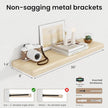 Axeman 30Inch Natural Wood Floating Shelves for Wall|Rustic Wooden Shelves for Bedroom Kitchen Bathroom|Storage Shelf with Invisible Bracket for Wall Mounted|Set of 1|Natural Color