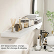 Floating Shelves - 10.3 Inch Deep Wall Shelf for Decor & Storage - Wall Mounted Display Shelving with Invisible Heavy-Duty Metal Bracket - 48