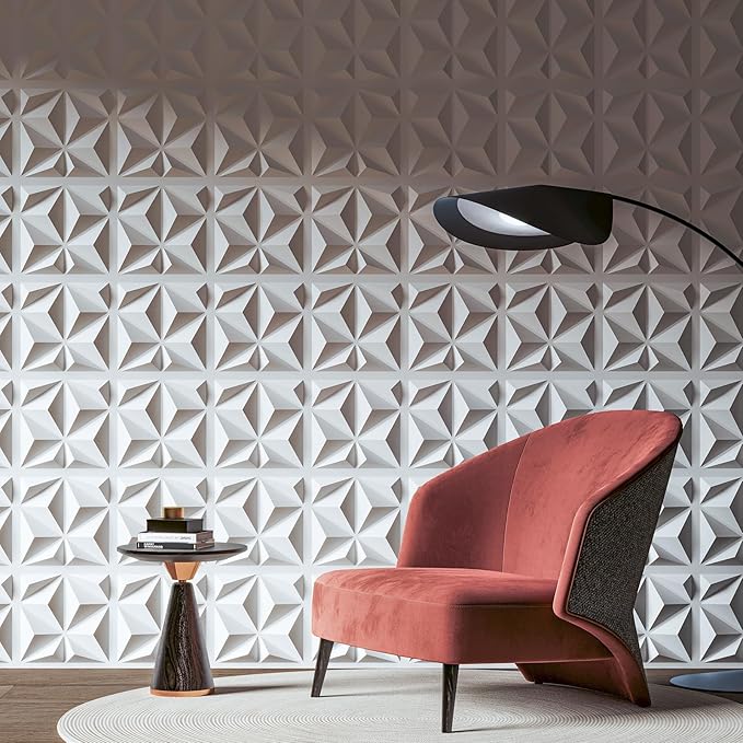Art3d 20 Pack Decorative 3D Wall Panels, 19 Sq.Feet PVC Interior Wall Décor, 11.8