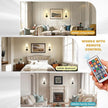 DORESshop Battery Operated Wall Sconce Set of 2, Wall Light Wireless Easy to Install, Dimmable and Adjustable Sconces Wall Decor, Rechargeable Wall Lamp for Bedroom, Living Room, Black 14.8in
