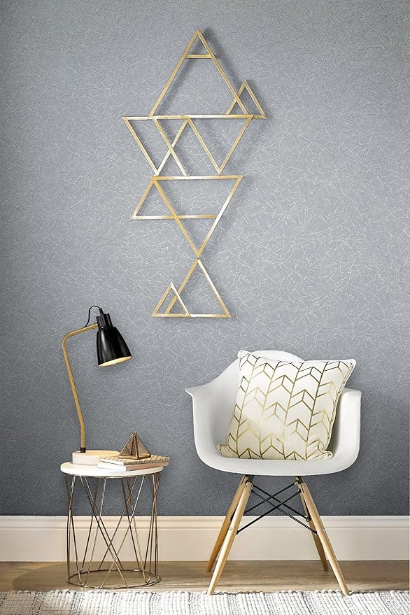 Safiyya 17.3 inch X 393 inch Wallpaper Silver Grey Silk Wallpaper Peel and Stick Textured Wall Paper Silk Removable Solid Color Contact Paper for Walls Vinyl Rolls