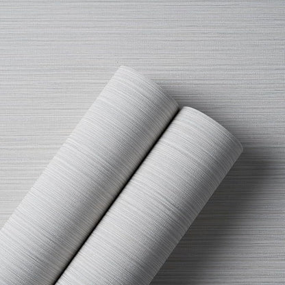 Grasscloth Textured Wallpaper Peel and Stick 24inX393in Fabric Wall Paper Upgraded Thick Self-Adhesive Vinyl Contact Paper for Home Use(Beige Grey)