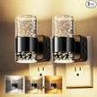 L LOHAS LED Night Lights Plug into Wall 2 Pack, Dimmable Night Light with Dusk-to-Dawn Sensor, Cool White/Soft White/Amber 3 Color Light, Adjustable Brightness, Bubble Nightlight with Rotatable Plug