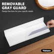 YOHOM White Floating Adhesive Bathroom Wall Storage Shelf No Drilling Display Ledge Organizer for Shower Caddy Kitchen Holder 14.96inch
