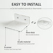 6 Inches Clear Small Wall Shelves, Acrylic Floating Shelf for Small Space, Acrylic Display Ledges for Funko Pop Figures, Home Décor, Plants, Smart Speaker, Digital Clock, 4 Pack