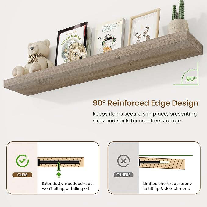 55in Floating Shelves for Wall, 55